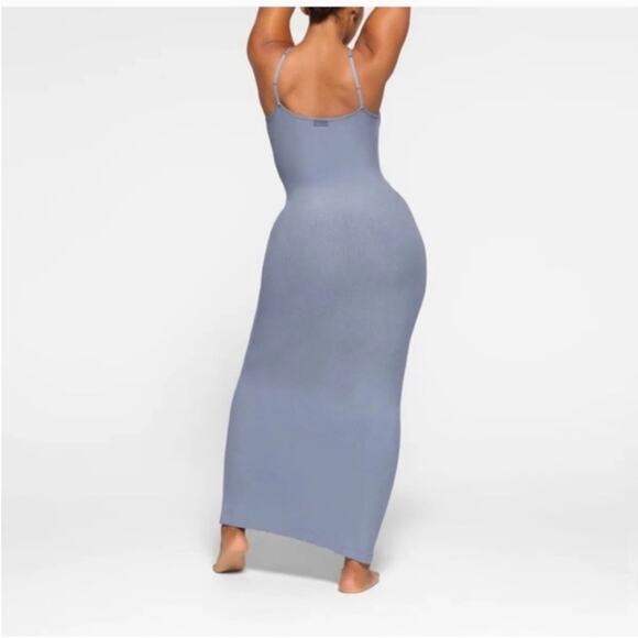 SKIMS Fits Everybody Ribbed Long Slip Maxi Dress - Picture 3 of 5